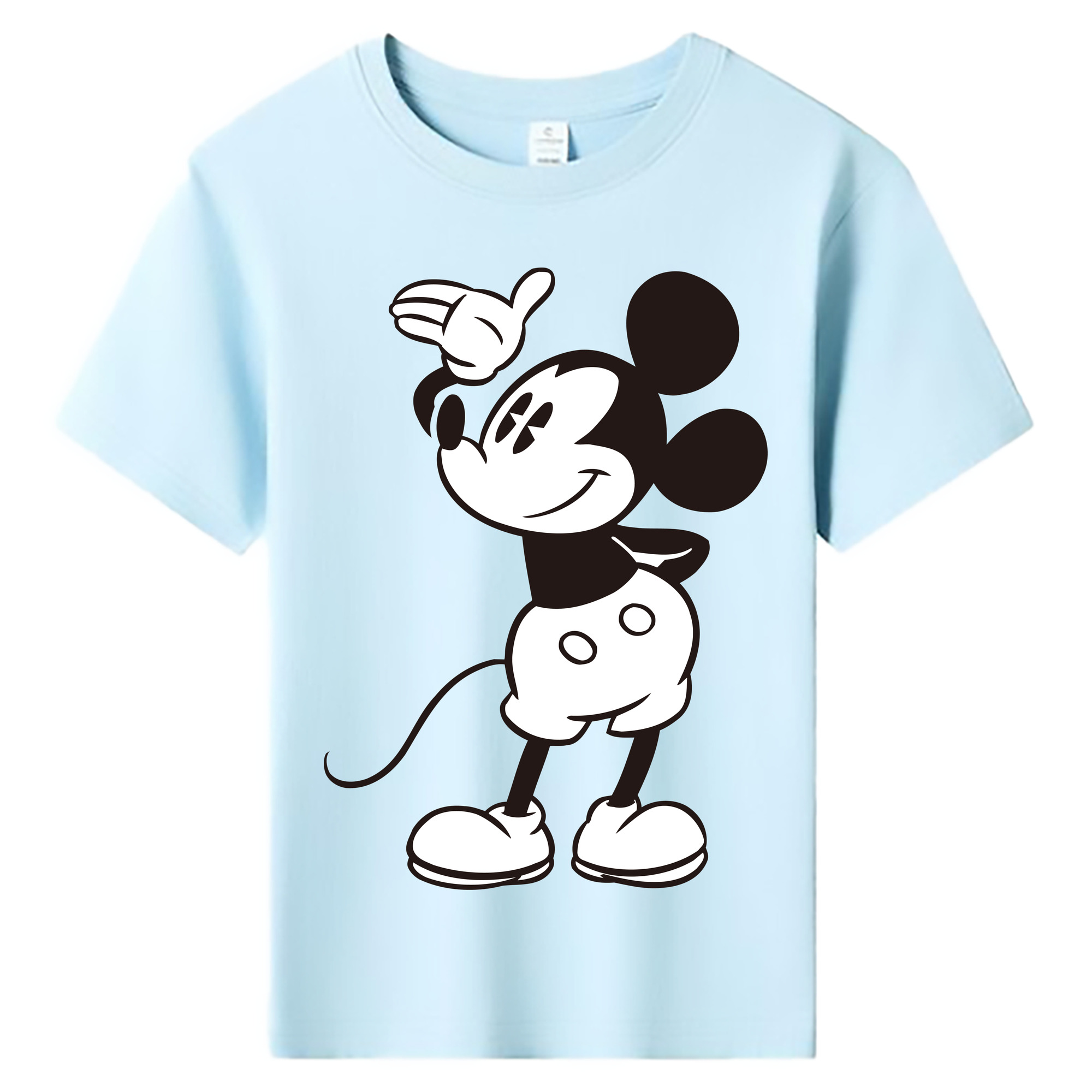 ミッキーマウス Mickey Mouse 綿100％キッズTシャツ（フロントプリント）